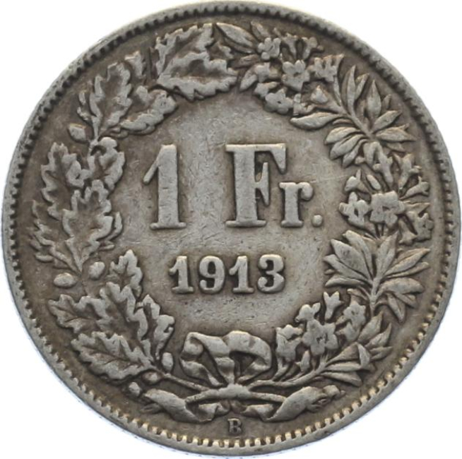 1 Franken 1913 B - ss